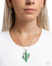 Load image into Gallery viewer, Carefree Cactus - Green Paparazzi Necklace
