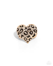 Load image into Gallery viewer, Cheetah Cameo - Gold ring
