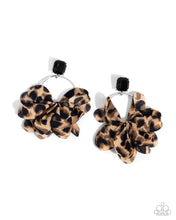 Load image into Gallery viewer, Charming Cheetah - Black Earrings - Paparazzi

