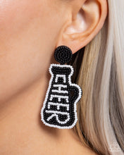 Load image into Gallery viewer, Cheer Captain - Black Earrings - Paparazzi
