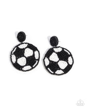 Load image into Gallery viewer, Grand Goalkeeper - Black - Paparazzi Earrings
