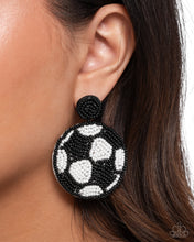 Load image into Gallery viewer, Grand Goalkeeper - Black - Paparazzi Earrings
