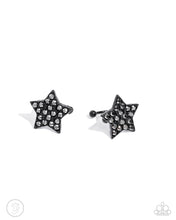 Load image into Gallery viewer, Stellar Skill - Black Star Cuff Earrings - Paparazzi
