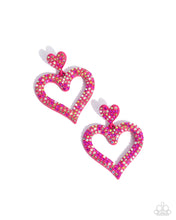 Load image into Gallery viewer, Dazzling Deed - Pink - Paparazzi Earrings
