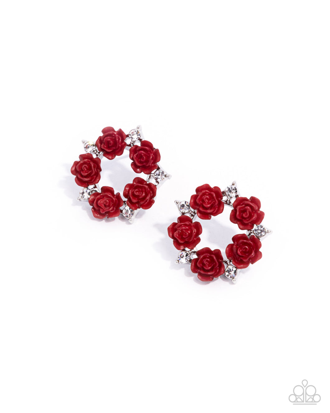 Grace Personified - Red Rose - Paparazzi Earrings