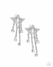 Load image into Gallery viewer, Stellar Scale - White Star Earrings - Paparazzi
