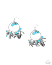 Load image into Gallery viewer, Western Whisper - Blue Earrings
