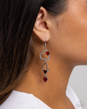 Load image into Gallery viewer, Courting Cascade - Red - Paparazzi Earrings
