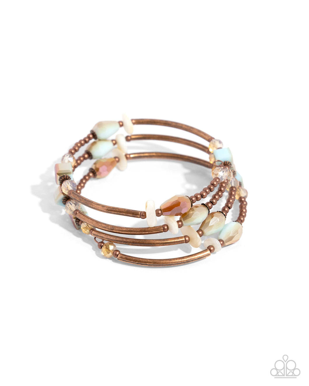 Multiple Choice - Copper Coil Bracelet - Paparazzi