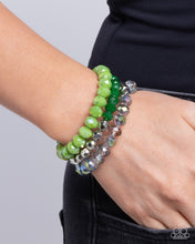 Load image into Gallery viewer, Memorable Makeover - Green Coil Bracelet - Paparazzi
