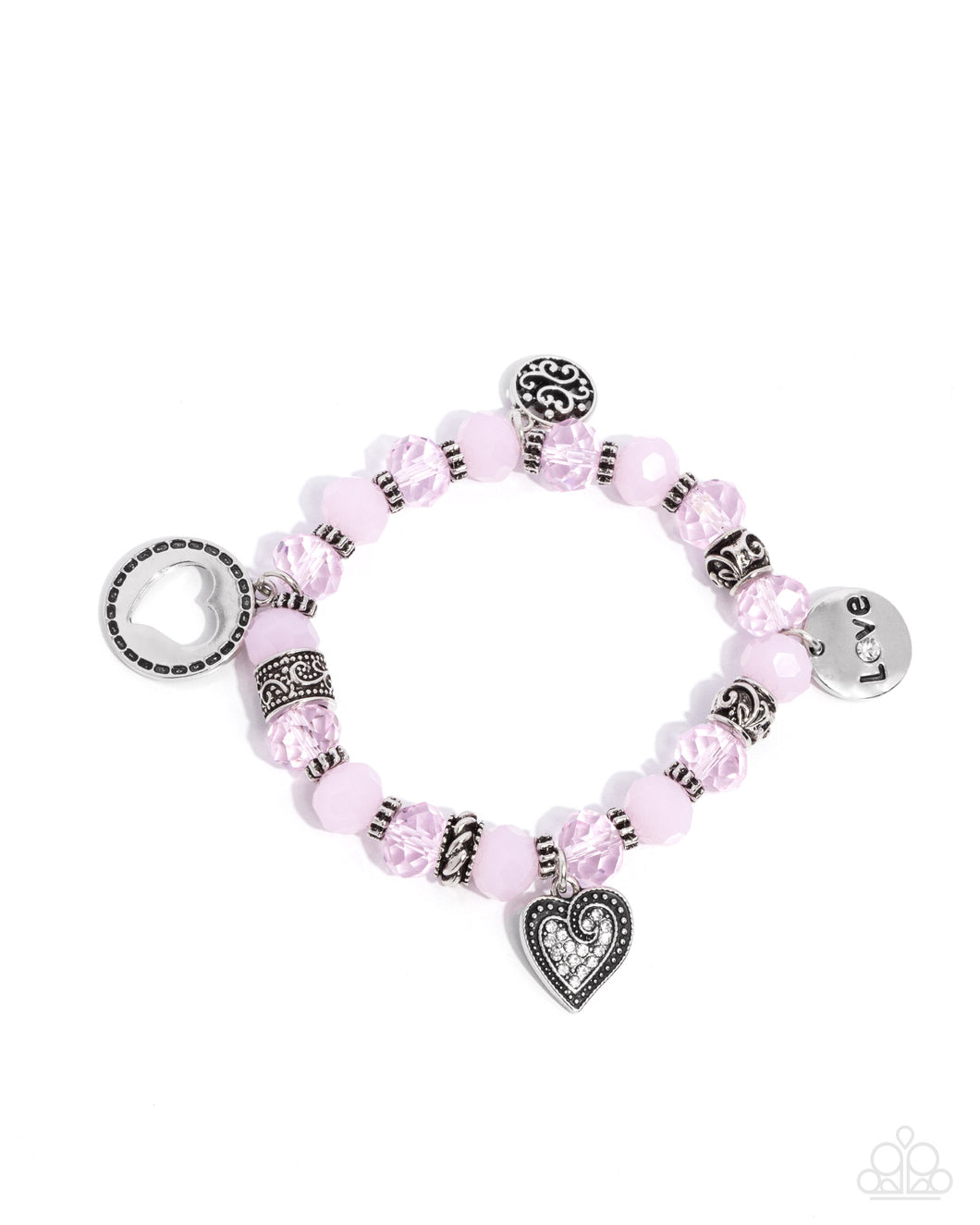 Filigree Finesse - Pink Bracelet - Paparazzi