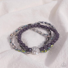 Load image into Gallery viewer, Beaded Boundary - Silver - Paparazzi Bracelet
