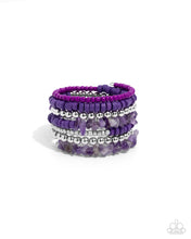 Load image into Gallery viewer, Plentiful Pizzazz - Purple - Paparazzi Coil Bracelet
