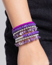 Load image into Gallery viewer, Plentiful Pizzazz - Purple - Paparazzi Coil Bracelet
