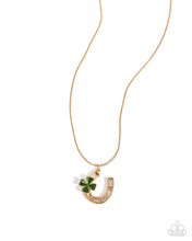 Load image into Gallery viewer, Lucky for Life - Gold - Paparazzi Necklace
