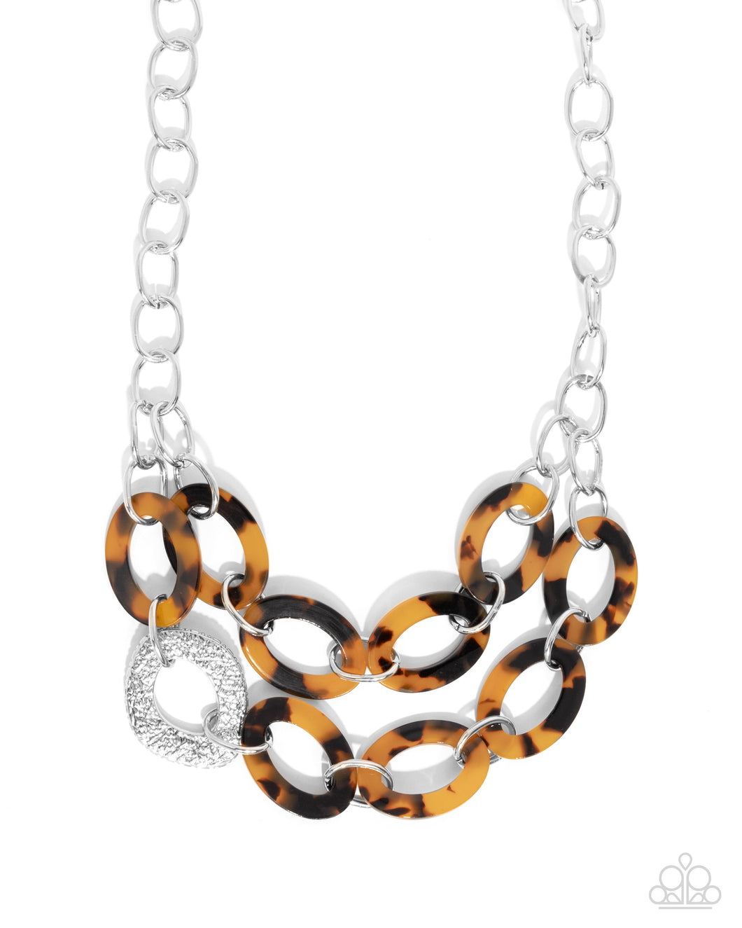 Patterned Presto - Brown - Paparazzi Necklace