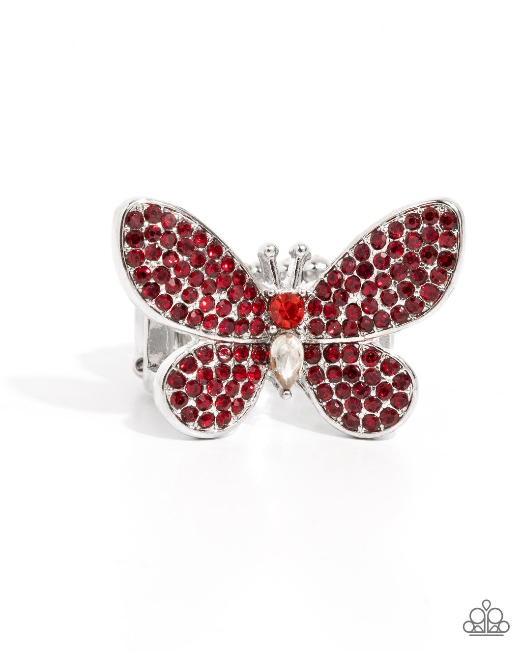 Admirable Ascension - Red - Paparazzi Ring