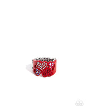 Load image into Gallery viewer, PREORDER ~ Honorable Hearts - Red - Paparazzi ring
