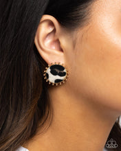 Load image into Gallery viewer, Cowhide Couture - Brown - Paparazzi Earrings
