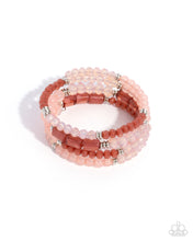 Load image into Gallery viewer, Defaced Dance - Pink - Paparazzi Coil Bracelet
