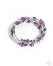 Load image into Gallery viewer, Seed Bead Scene - Purple Coil Bracelet - Paparazzi
