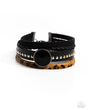 Load image into Gallery viewer, Fair LEATHER - Black - Paparazzi Bracelet
