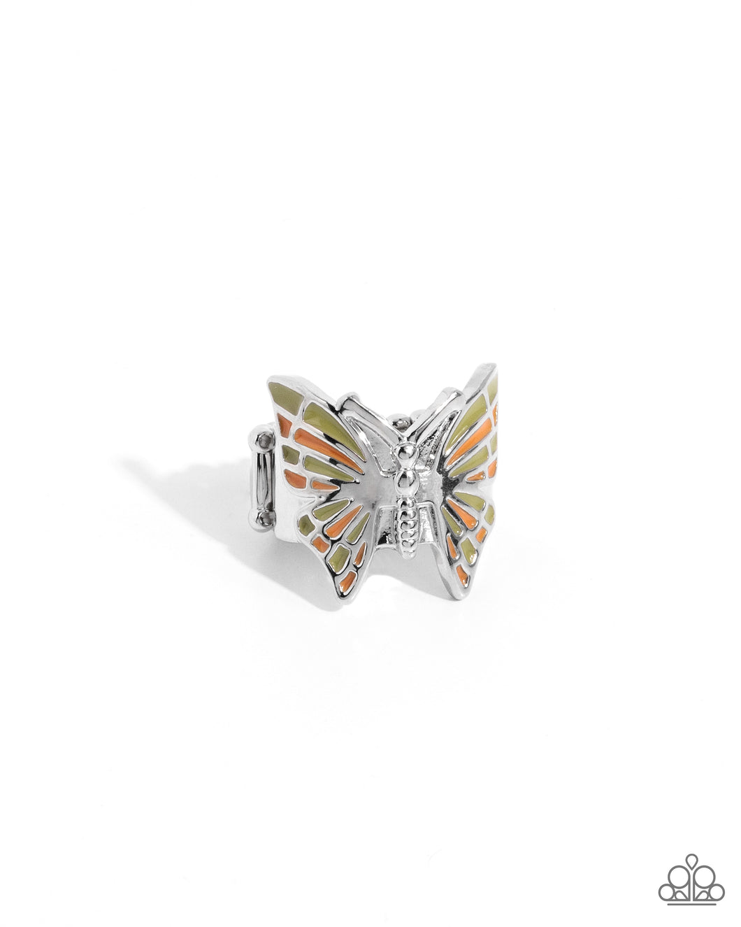 PREORDER ~ Butterfly Broadcast - Green - Paparazzi Ring