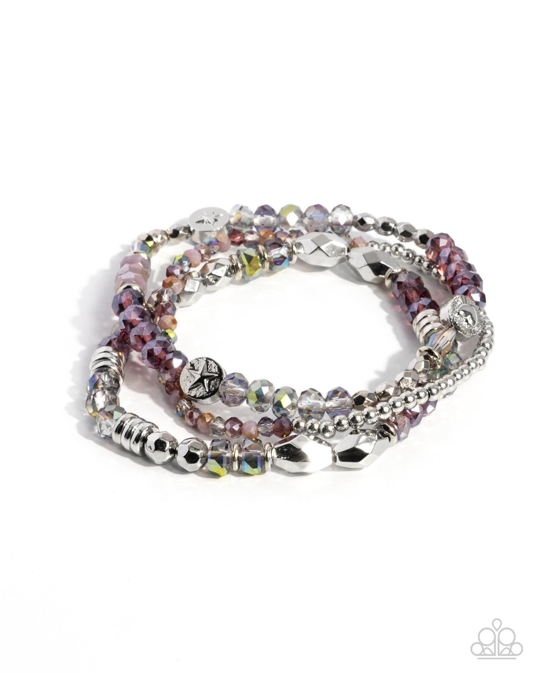 Stellar Salvage - Purple - Paparazzi Bracelet