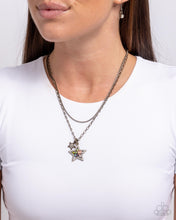 Load image into Gallery viewer, Stackable Stars - Brass - Paparazzi Necklace
