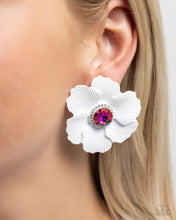 Load image into Gallery viewer, Organic Growth - White - Paparazzi Earrings
