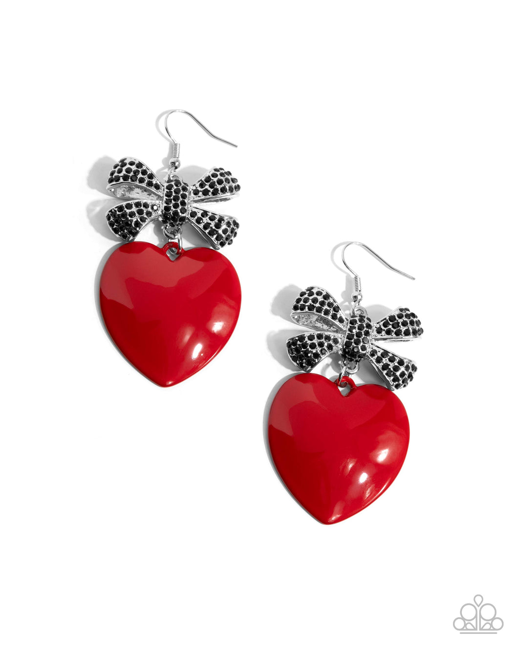 PREORDER ~ Suitable Sweetheart - Red - Paparazzi Earrings