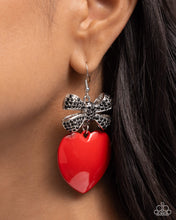 Load image into Gallery viewer, PREORDER ~ Suitable Sweetheart - Red - Paparazzi Earrings
