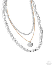 Load image into Gallery viewer, Passionate Place - Silver - Paparazzi Heart Necklace
