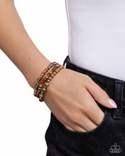 Load image into Gallery viewer, Dreamy Dance - Brown - Paparazzi Bracelet
