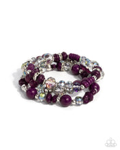 Load image into Gallery viewer, Complimentary Chic - Purple - Paparazzi Bracelet
