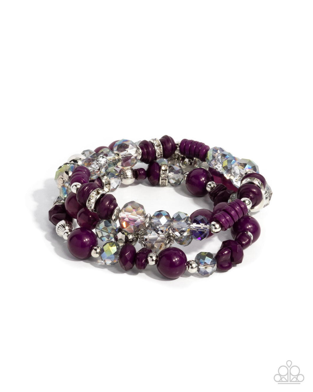 Complimentary Chic - Purple - Paparazzi Bracelet