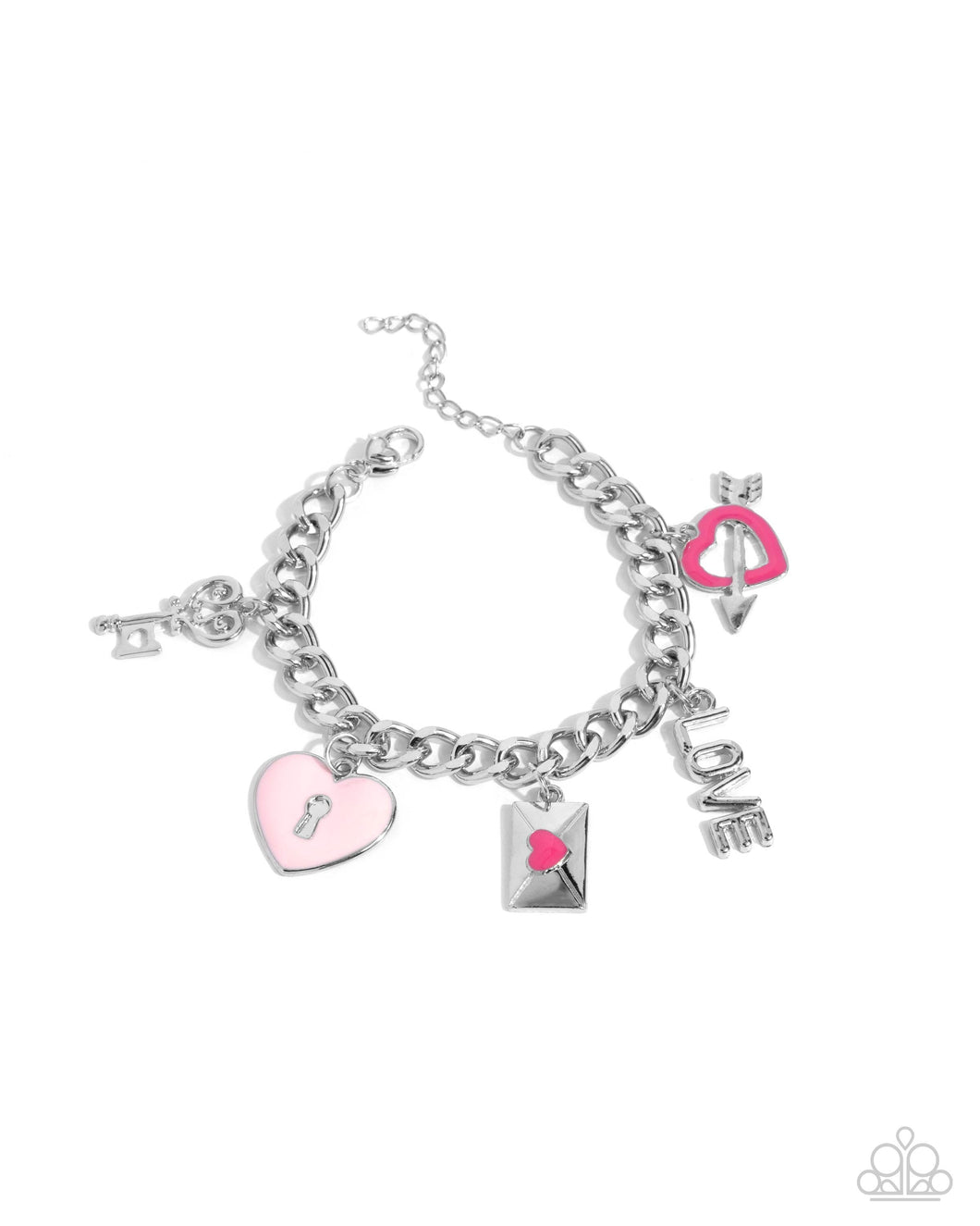 Valentines Variety - Pink - Paparazzi Bracelet