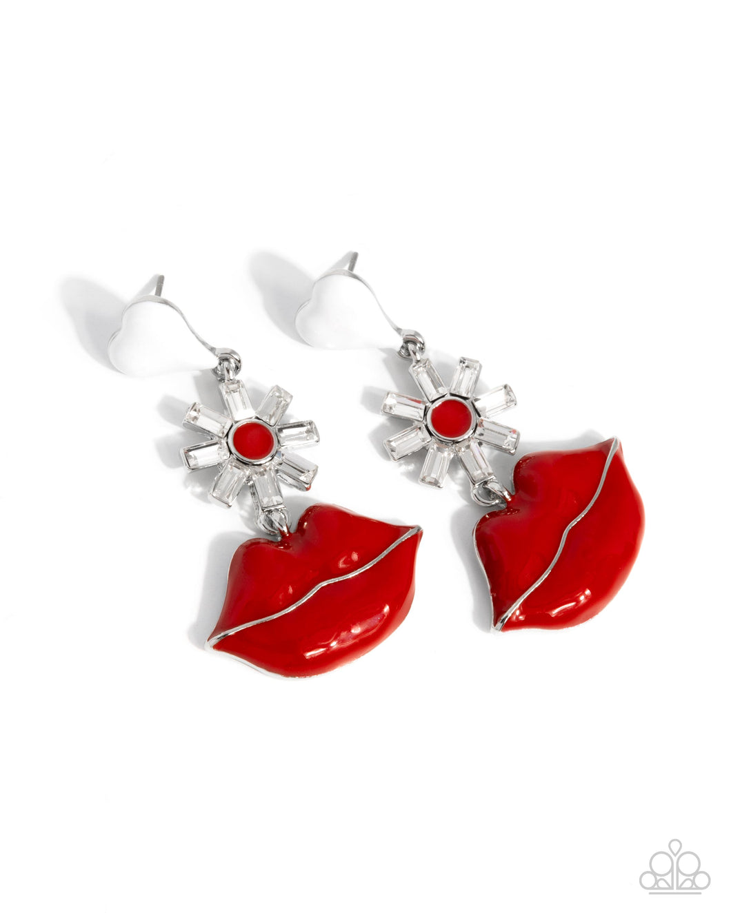 PREORDER ~ Let Me Kiss You - Red - Paparazzi Earrings