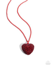 Load image into Gallery viewer, Smitten Sensation - Red - Paparazzi Necklace
