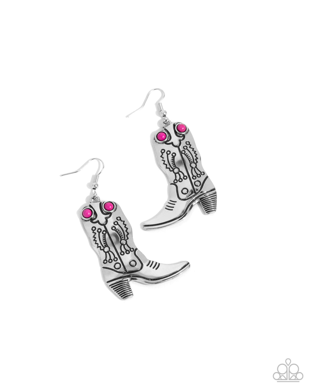 Southern Belle of the Ball - Pink - Paparazzi Earrings