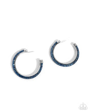Load image into Gallery viewer, Chiseled Crescendo - Blue - Paparazzi Earrings
