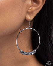 Load image into Gallery viewer, Sassy Story - Silver - Paparazzi Earrings
