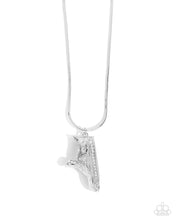 Load image into Gallery viewer, Sneaker Shimmer - White - Paparazzi Necklace
