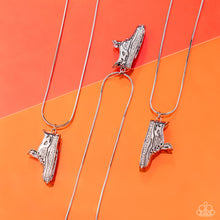 Load image into Gallery viewer, Sneaker Shimmer - White - Paparazzi Necklace
