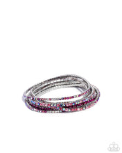 Load image into Gallery viewer, Rhinestone Review - Pink - Paparazzi Bracelet
