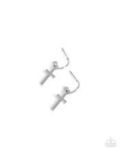 Load image into Gallery viewer, Daily Divinity - Silver Cross Earrings - Paparazzi
