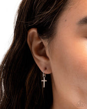 Load image into Gallery viewer, Daily Divinity - Silver Cross Earrings - Paparazzi
