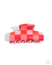 Load image into Gallery viewer, Patchwork Promise - Red Hair Clip
