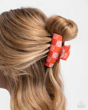Load image into Gallery viewer, Patchwork Promise - Red Hair Clip
