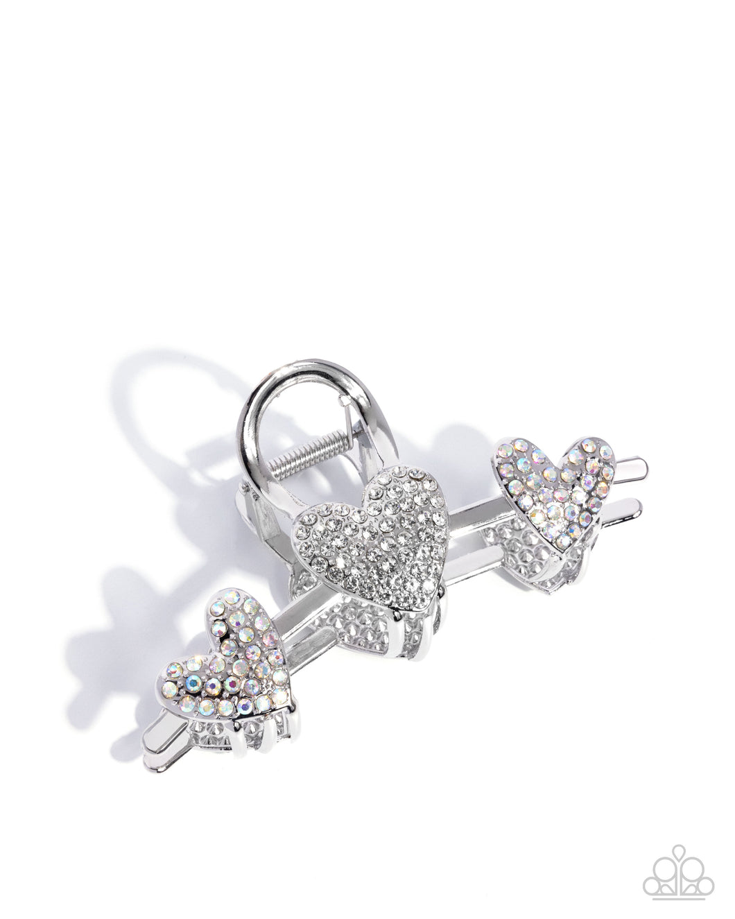 Romantic Rampage - White Hair Clip - Paparazzi
